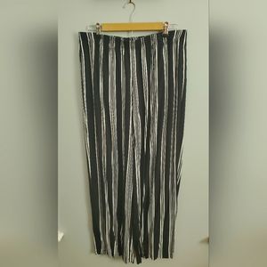 Black and white stripped loose pants. Size XL